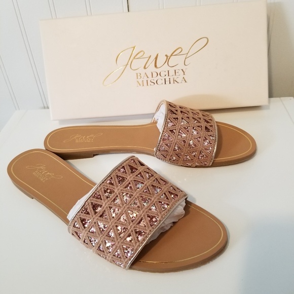 Badgley Mischka Shoes - 🎉HPNew 8.5M Jewel Badgley Mishka rose gold sandal